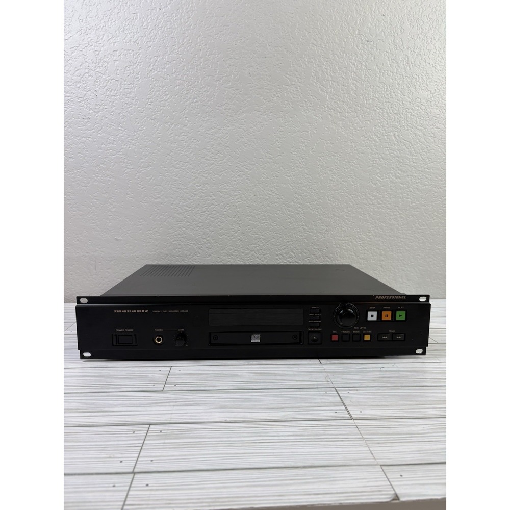 Vintage Marantz Compact Disk Recorder CDR 630 No Power Cord For Parts Or Repair